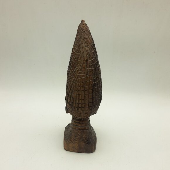 African Wood Statue Of Queen Idia Of Benin - Picture 5 of 11